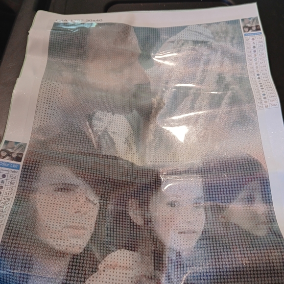 The Walking Dead Diamond Painting Kit with Grimes Family Portrait 30x40cm - Picture 1 of 5